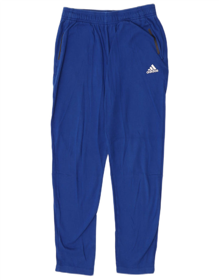 Adidas Chłopięce Spodnie Dresowe 13-14 Lat Niebieskie Bawełniane