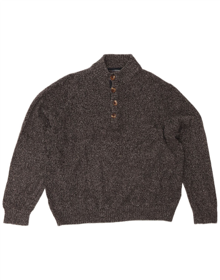 Damski sweter zapinany na guziki Izod UK 20 2XL Szary, nakrapiany akryl