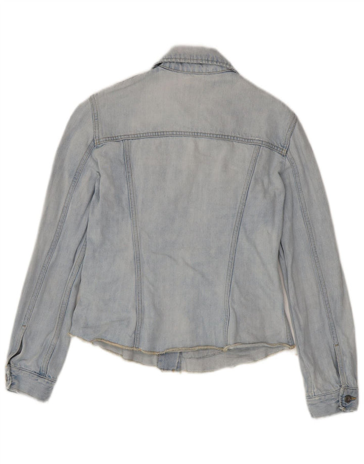 Damska kurtka dżinsowa Calvin Klein Jeans UK 10, mała, niebieska, bawełniana