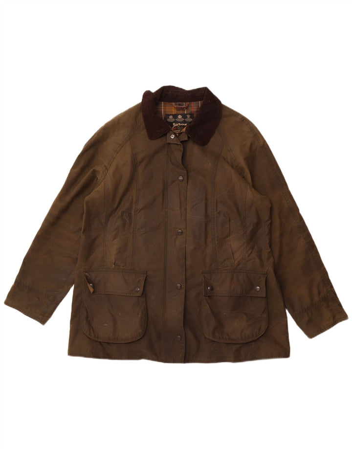 Kurtka damska Barbour z woskowanej bawełny UK 18 XL, bawełna khaki