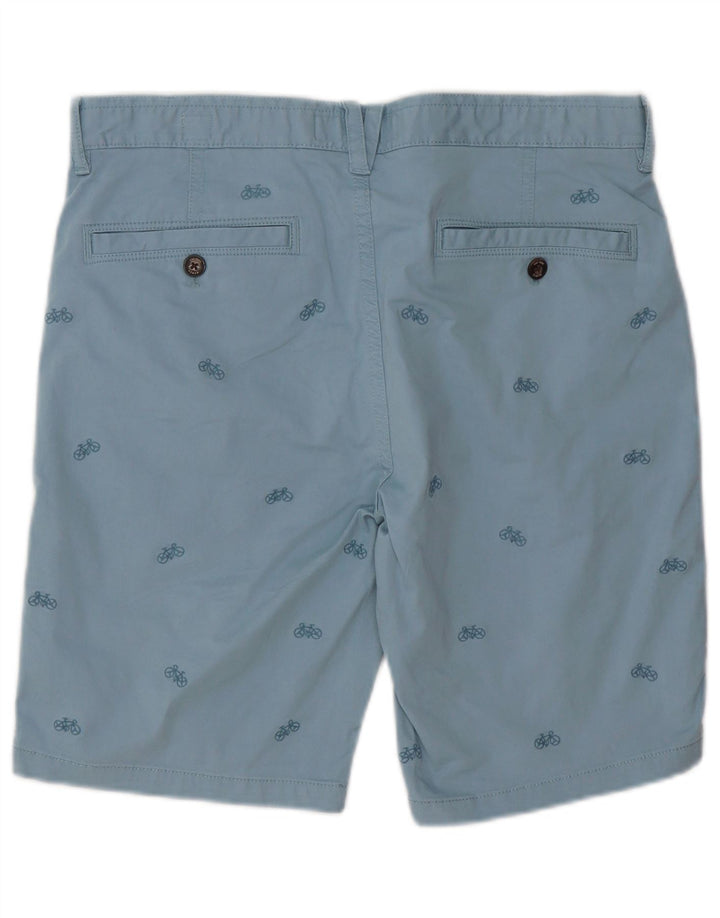 Męskie spodenki Chino Fat Face W34, duże, niebieskie, bawełniane w cętki