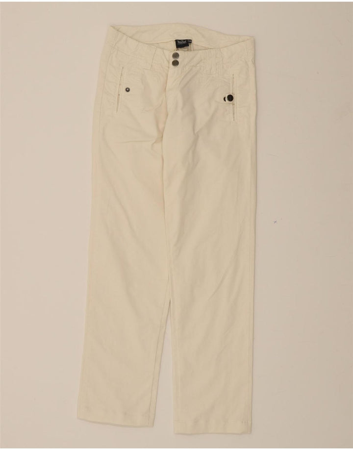WOOLRICH Womens Straight Cropped Trousers W26 L26  White Vintage Woolrich and Second-Hand Woolrich from Messina Hembry 