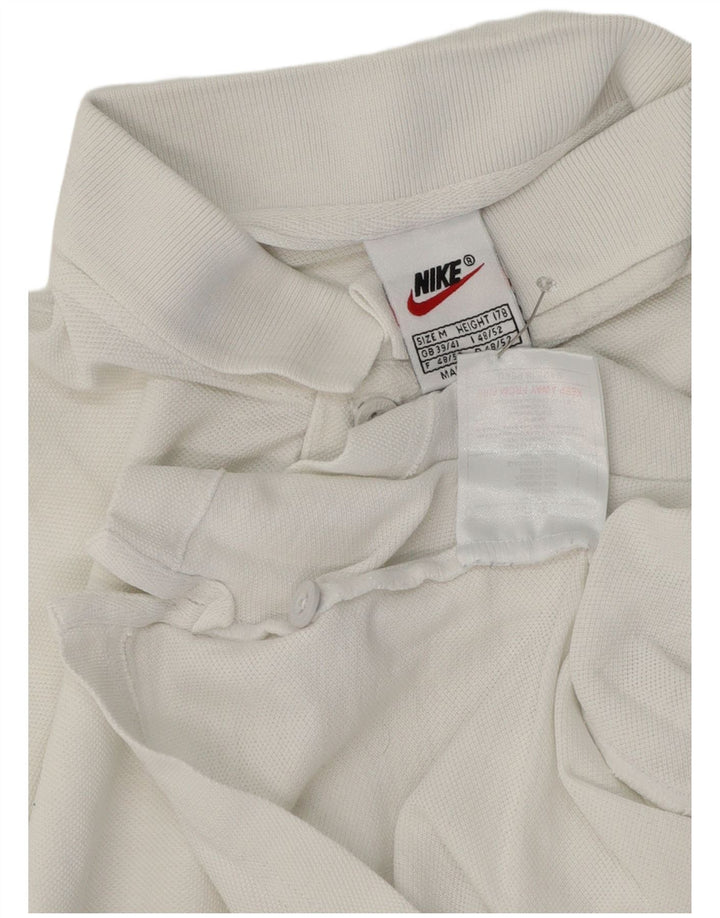 Męska koszulka polo Nike, średnia, biała, bawełniana