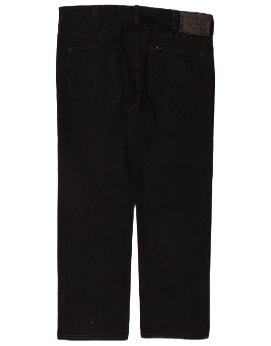 LEE Męskie dżinsy Macky Straight W36 L27 Czarne bawełniane