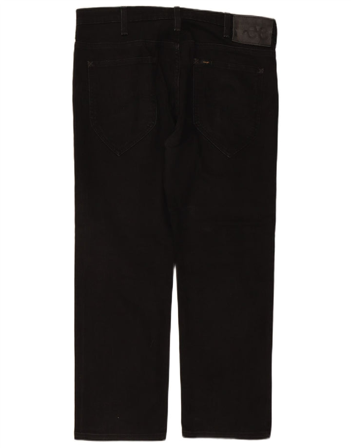 LEE Męskie dżinsy Macky Straight W36 L27 Czarne bawełniane