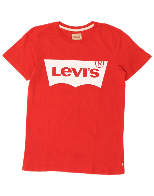 Chłopięcy T-shirt z grafiką Levi's, 15-16 lat, czerwony