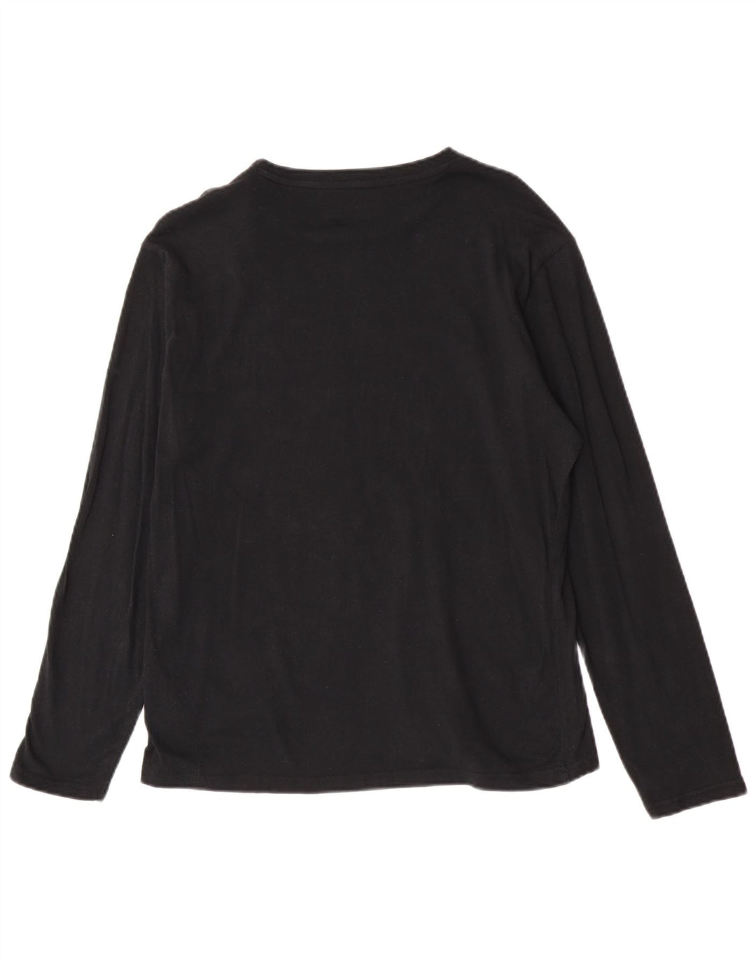 Męski top Diadora z długim rękawem, mały, czarny, bawełniany