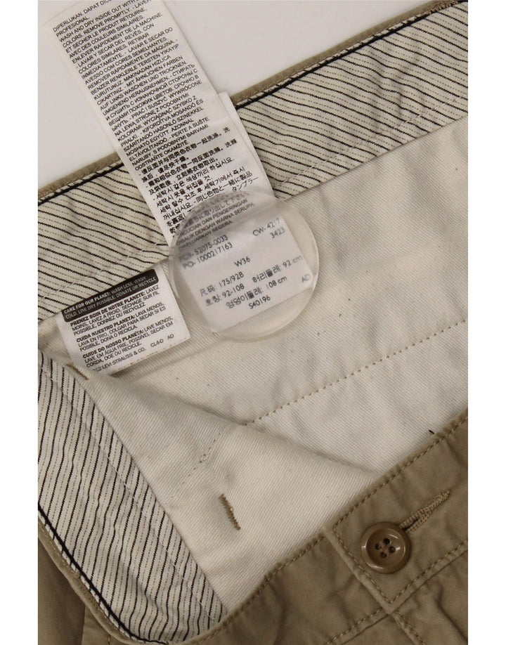 Męskie spodenki Chino Dockers W36, duże, bawełniane w kolorze khaki