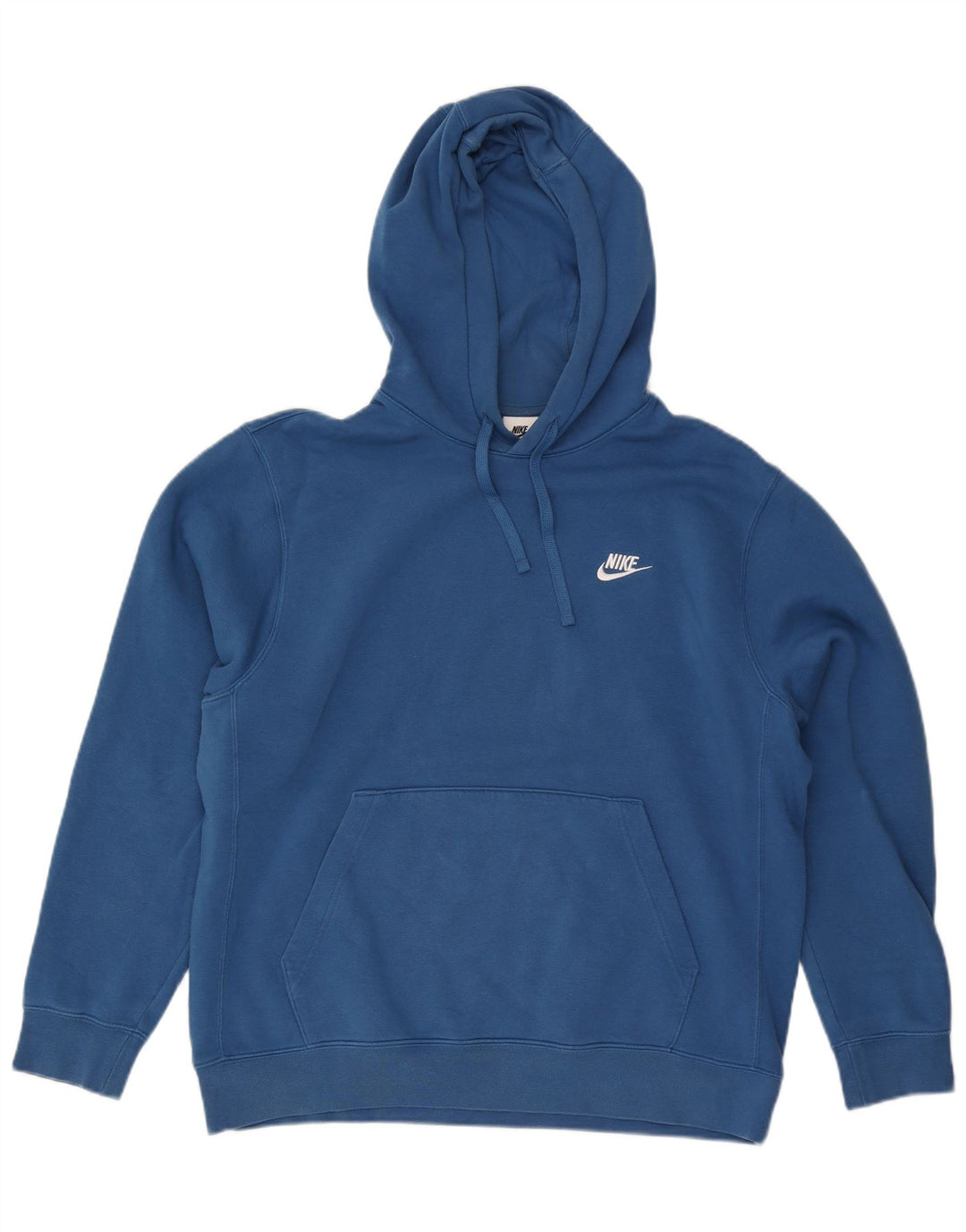 Męski sweter z kapturem Nike, duży, niebieski, bawełniany