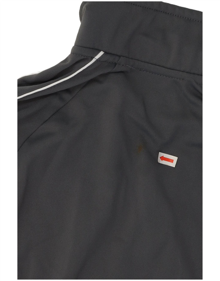 Damska bluza dresowa z grafiką Nike, mała, szara, poliestrowa