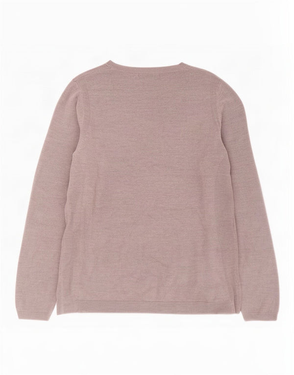 Marks & Spencer Damski sweter z dekoltem w łódkę, UK 18 XL, szary akryl