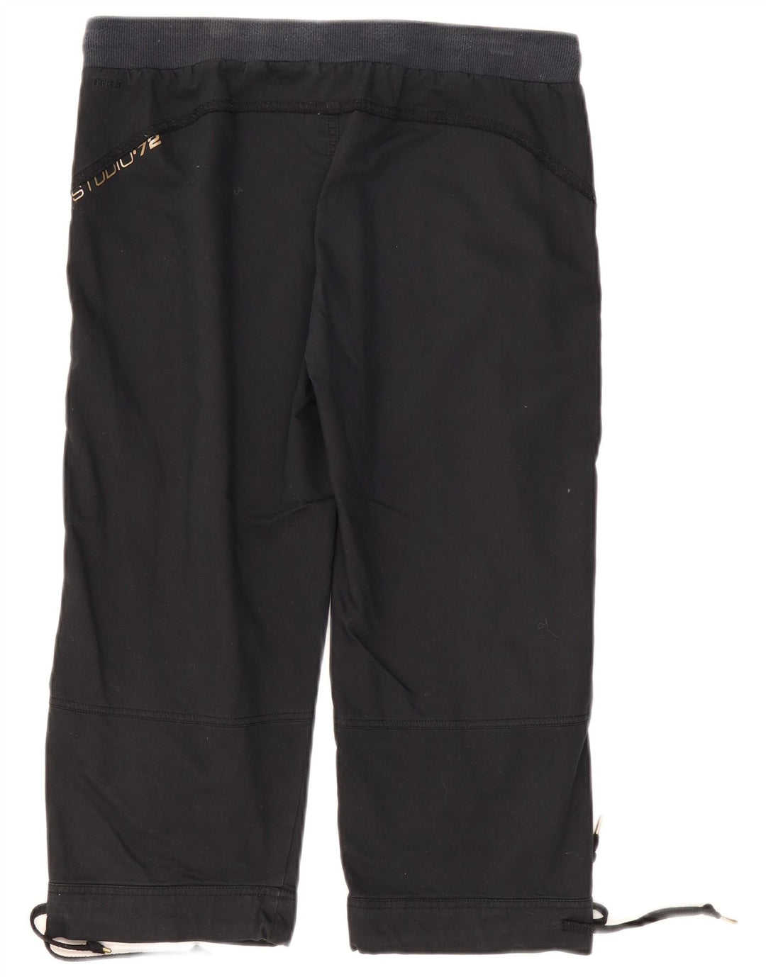 Damskie spodnie Capri NIKE UK 12 Medium W32 L20 Czarna bawełna