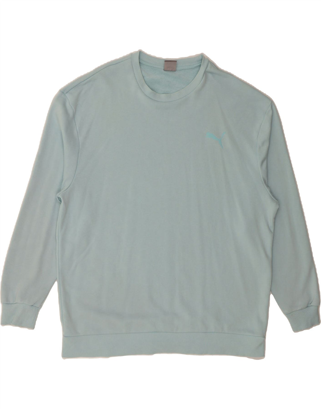 PUMA Mens Sweatshirt Jumper 2XL Turquoise Vintage Puma and Second-Hand Puma from Messina Hembry 