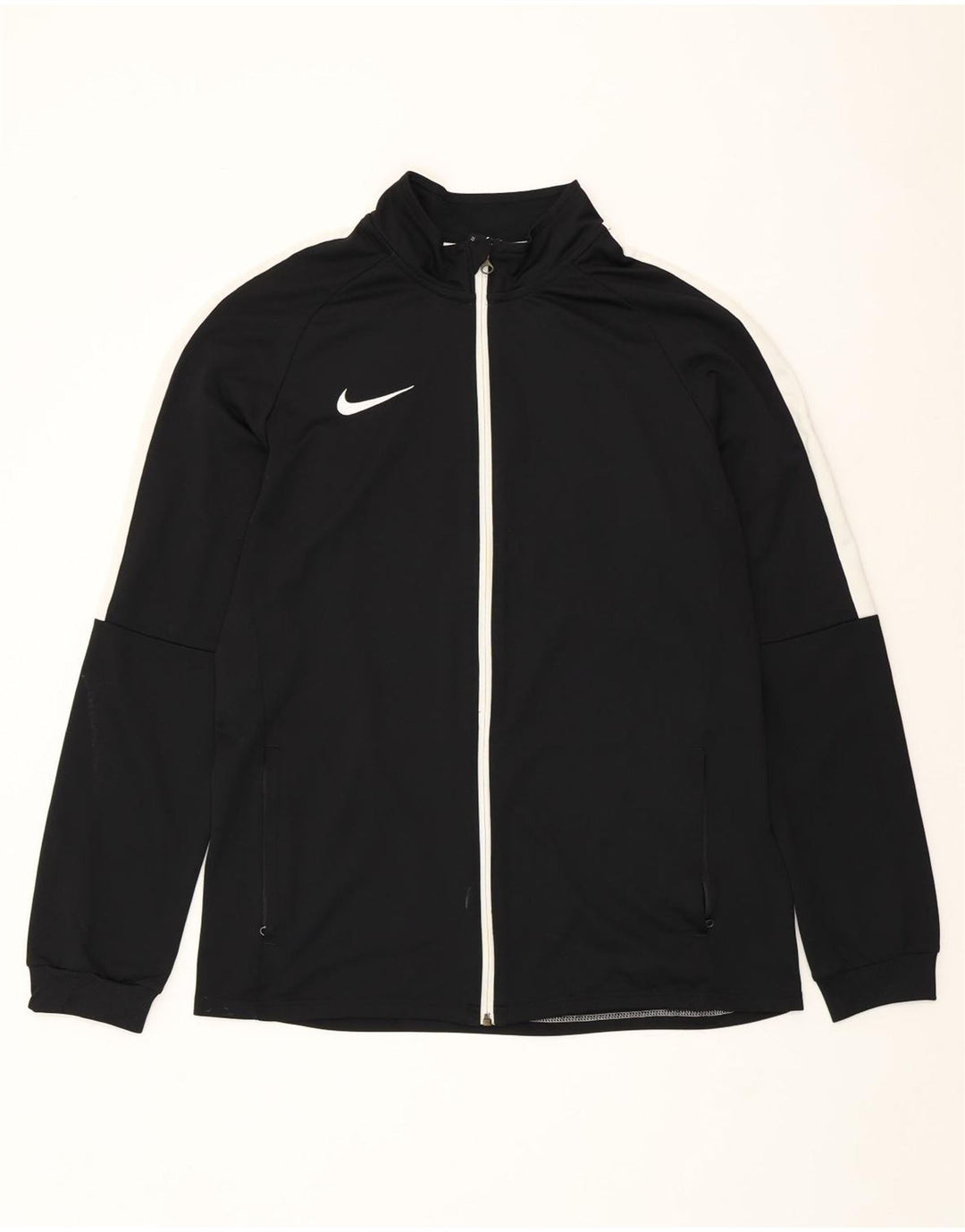 Męska kurtka dresowa NIKE Dri Fit XL, czarny poliester z blokami kolorów