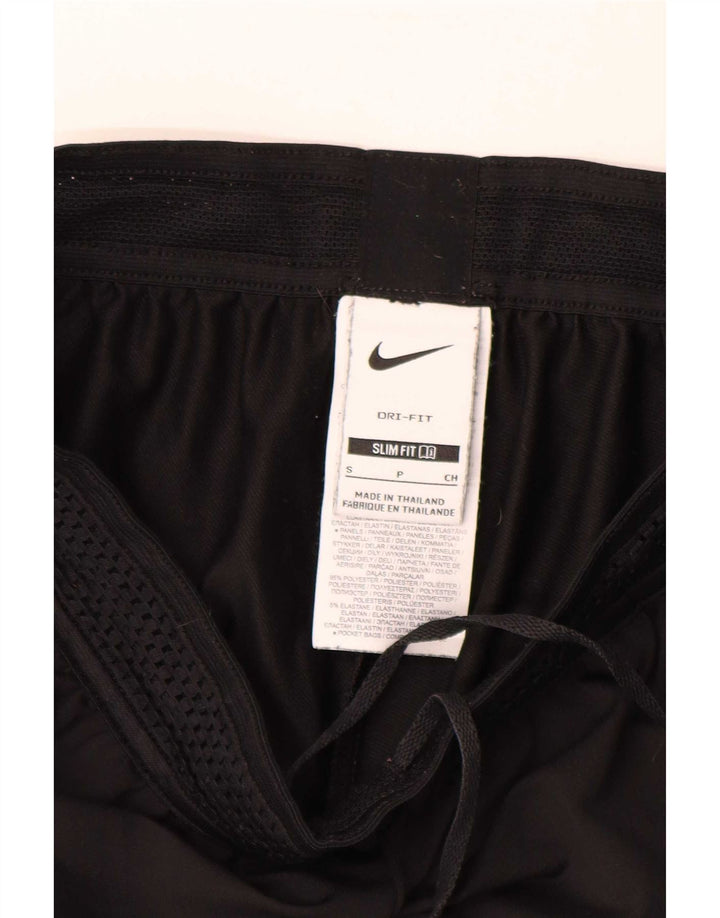 Męskie spodnie dresowe Nike Dri Fit Graphic, małe, czarne, z blokami kolorów