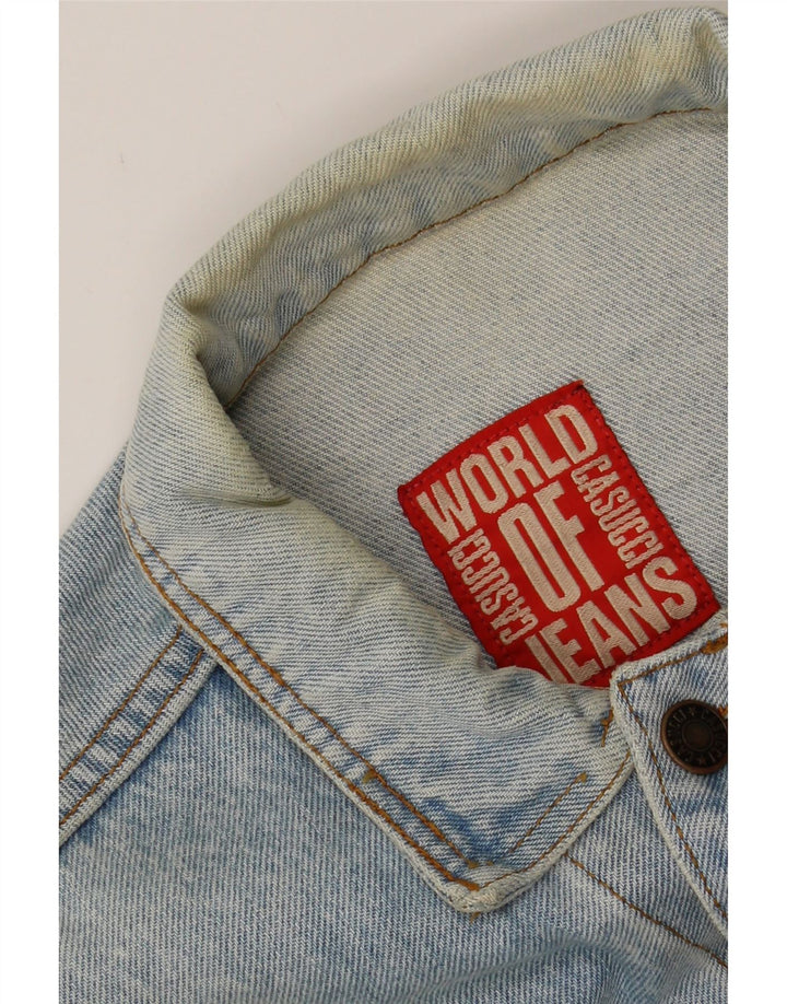 CASUCCI Mens Denim Jacket UK 40 Large Blue Vintage Casucci and Second-Hand Casucci from Messina Hembry 
