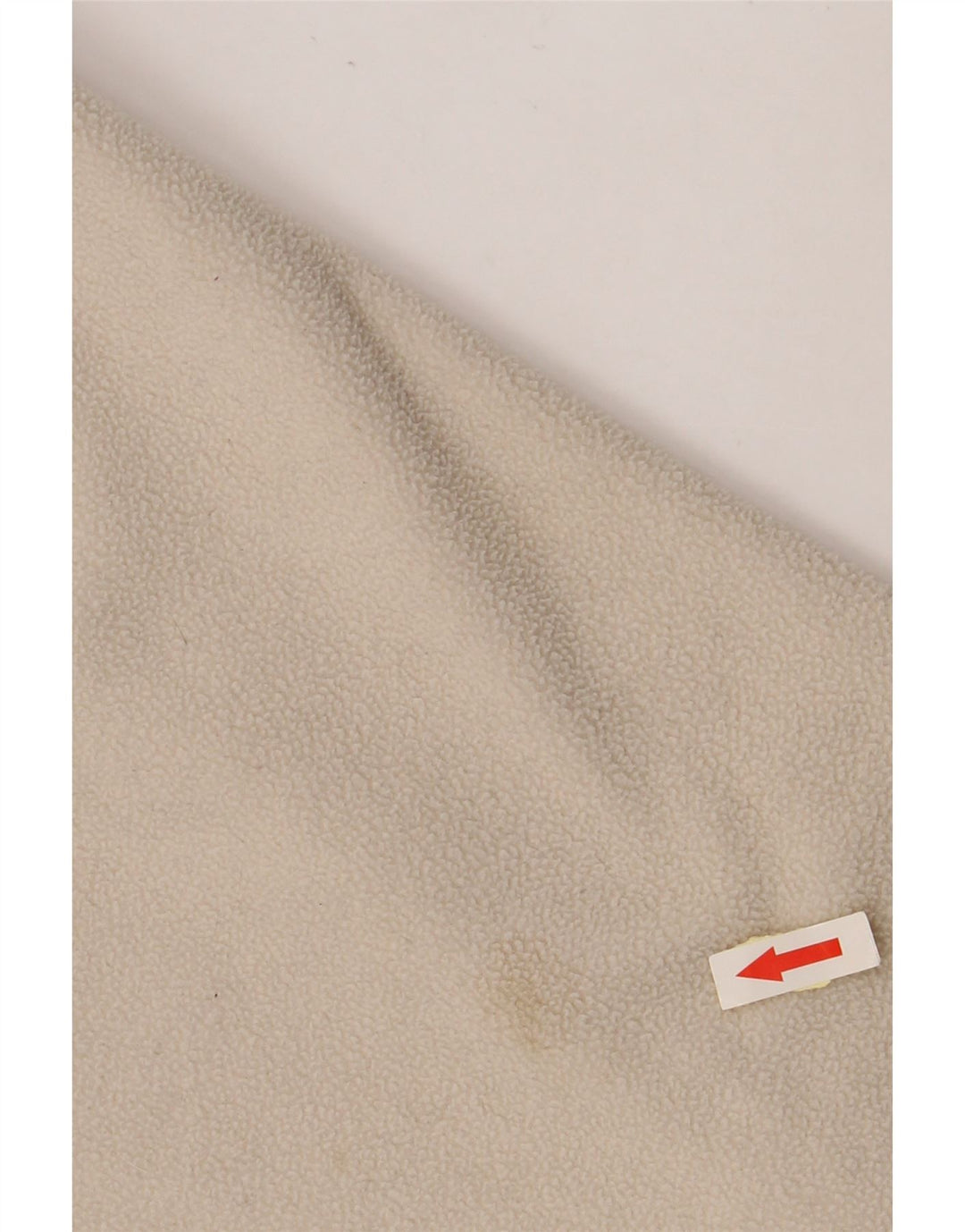 Męski sweter polarowy KAPPA z zamkiem błyskawicznym, duży, złamany biały poliester