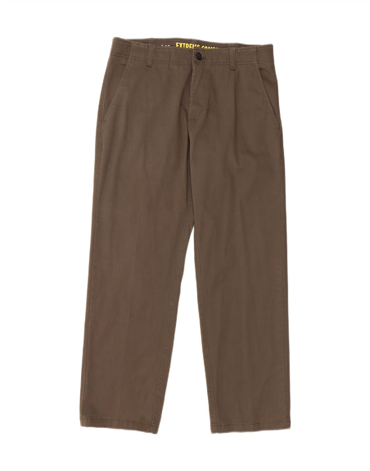 Męskie proste spodnie chino LEE Extreme Comfort W33 L30, bawełna khaki