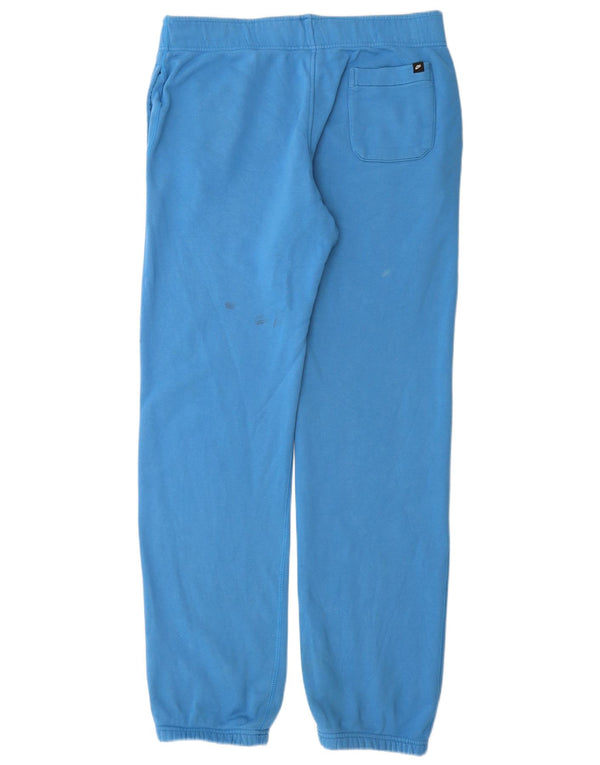 NIKE Mens Tracksuit Trousers Joggers Large Blue Cotton