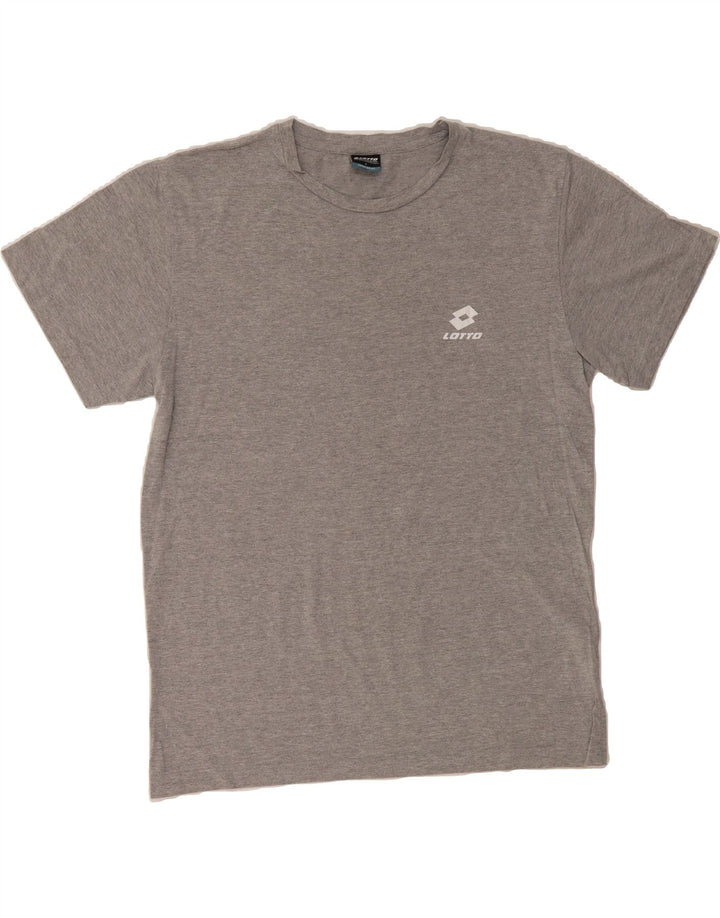 LOTTO Mens T-Shirt Top Large Grey Cotton Vintage Lotto and Second-Hand Lotto from Messina Hembry 