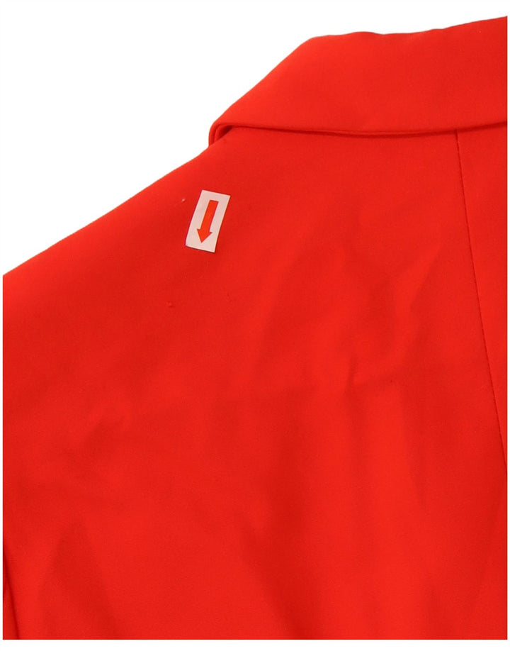 Damska marynarka Zara zapinana na 1 guzik UK 38, średni czerwony octan