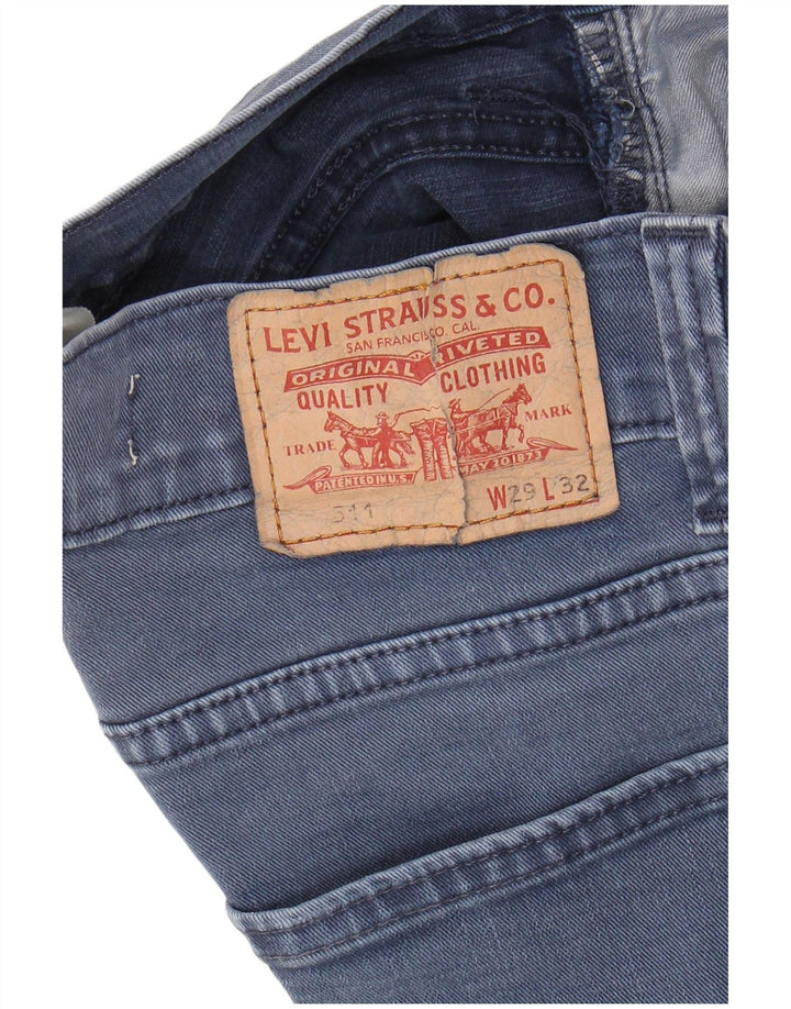 Damskie jeansy LEVI'S 511 Slim W29 L32 Niebieskie