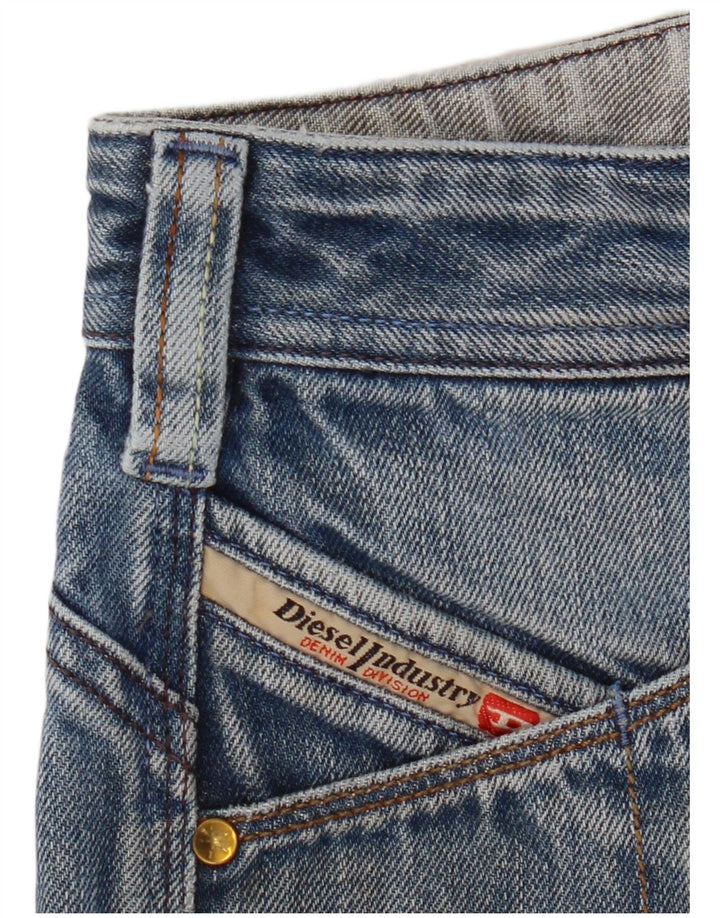 Damskie luźne jeansy Diesel Cargo W30 L30 Niebieskie bawełniane