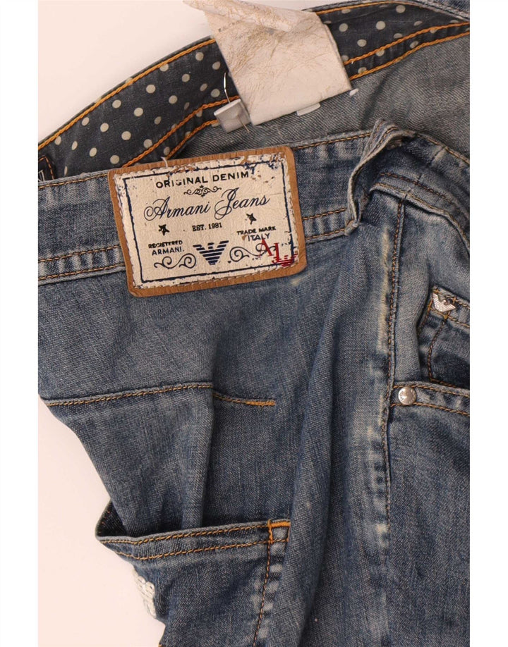 Damskie jeansy Armani Slim W32 L27 Niebieskie bawełniane