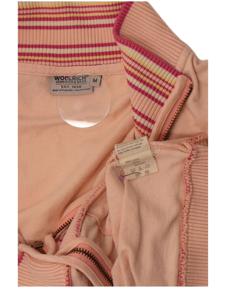 Damska kurtka dresowa Woolrich Graphic UK 14 w średnie różowe paski