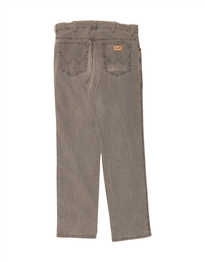 WRANGLER Mens Straight Jeans W33 L32 Grey Cotton Vintage Wrangler and Second-Hand Wrangler from Messina Hembry 