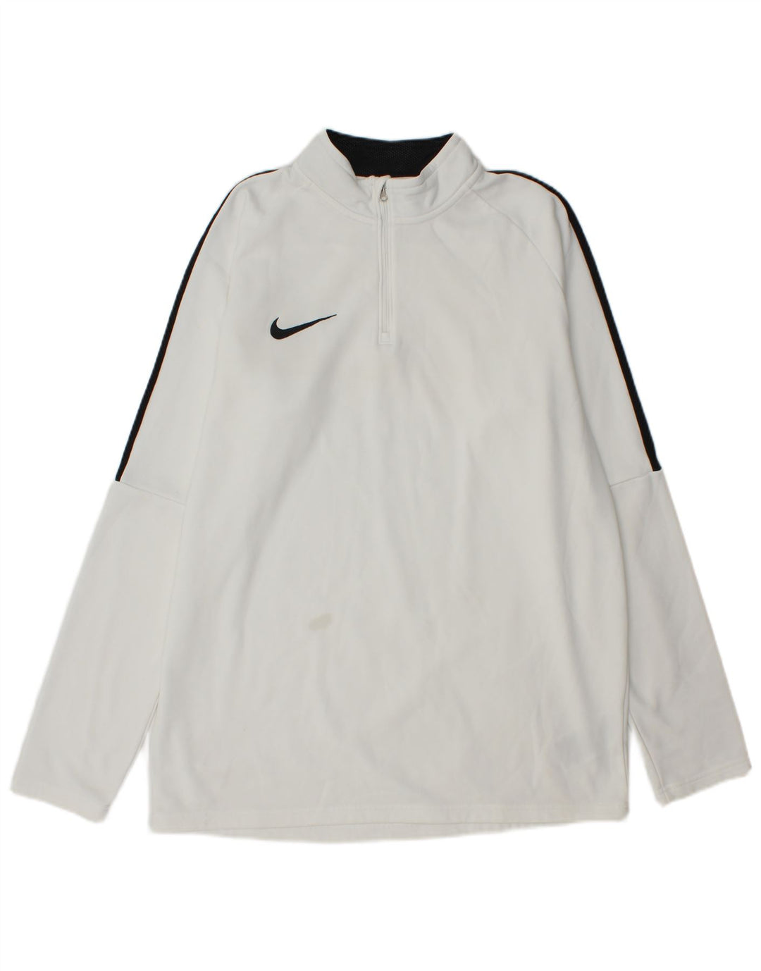 Męski dres Nike Dri Fit z zamkiem błyskawicznym i dużym białym blokiem kolorów