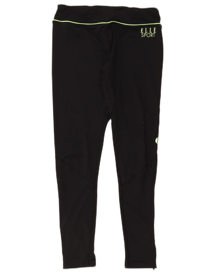 Damskie legginsy graficzne Elle Sport UK 14, średni czarny poliester