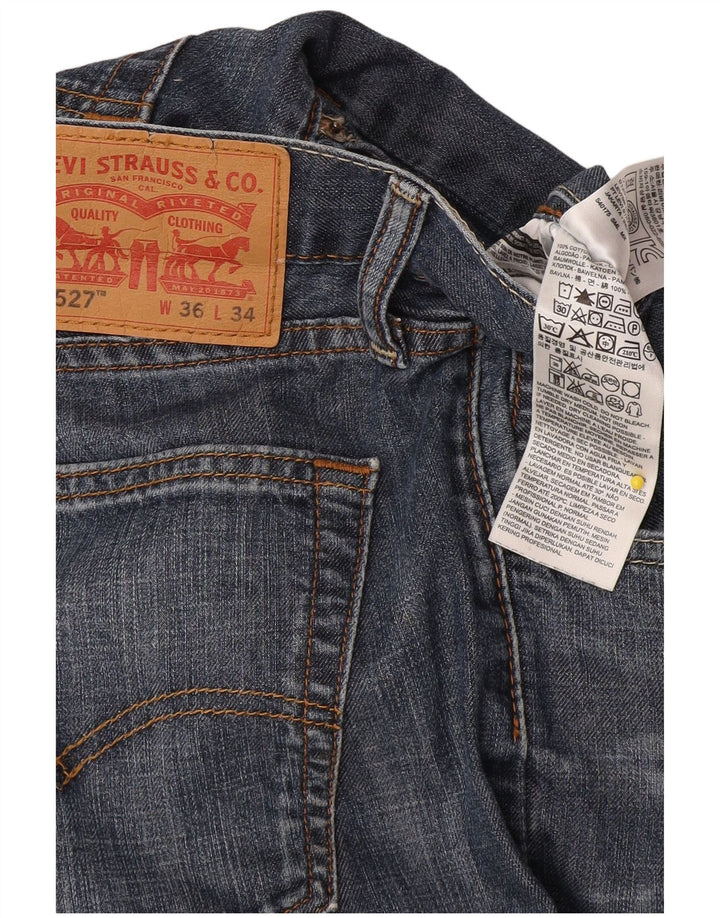 Męskie jeansy Levi's 527 Bootcut W36 L34 Granatowa bawełna