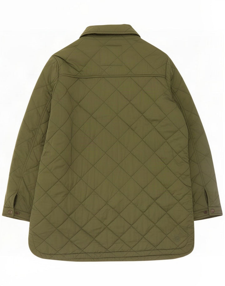 Płaszcz damski oversize, pikowany Fat Face UK 16, duży, khaki, poliester