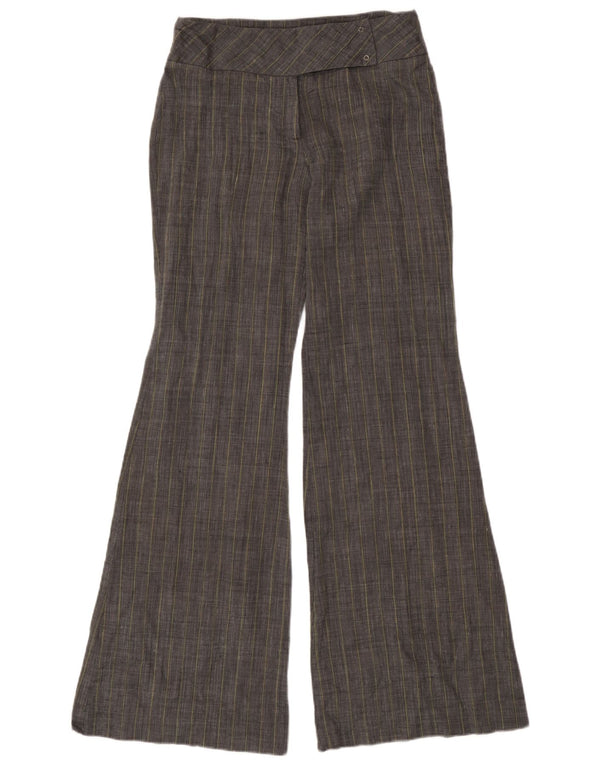Spodnie damskie Mango Flare UK 8 Small W28 L33 Szare Ramie