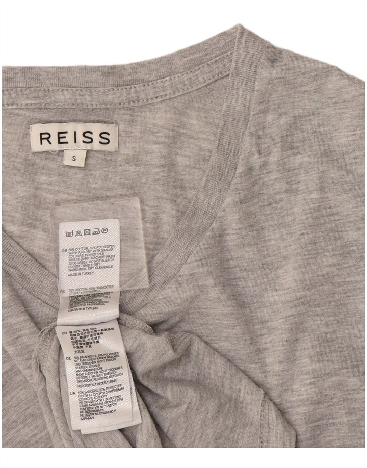 T-shirt męski Reiss, mały, szary, z plamkami, bawełniany