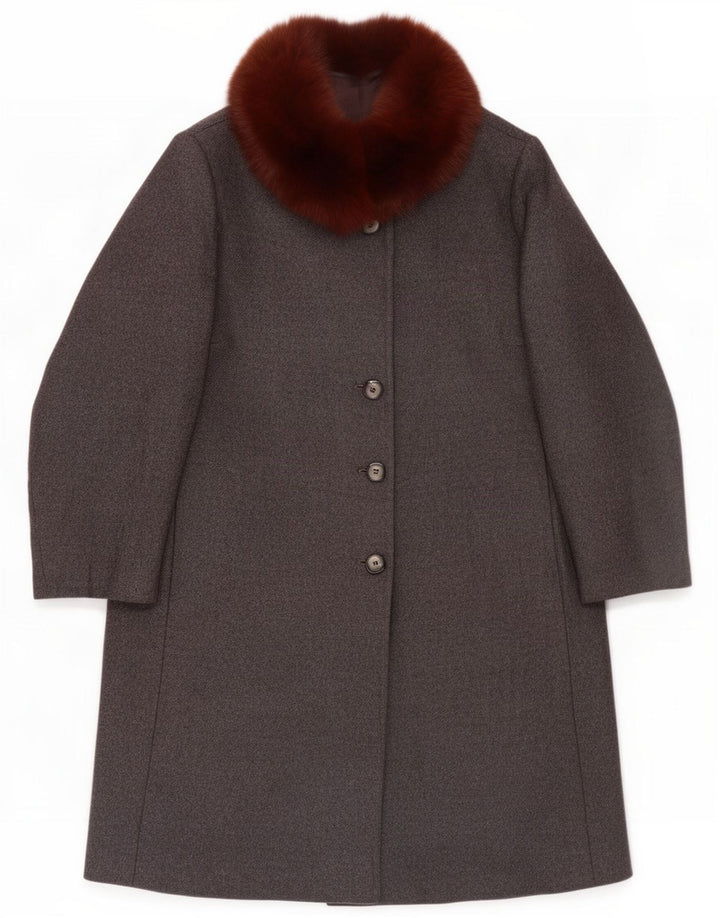 Płaszcz damski vintage UK 14 Medium Grey