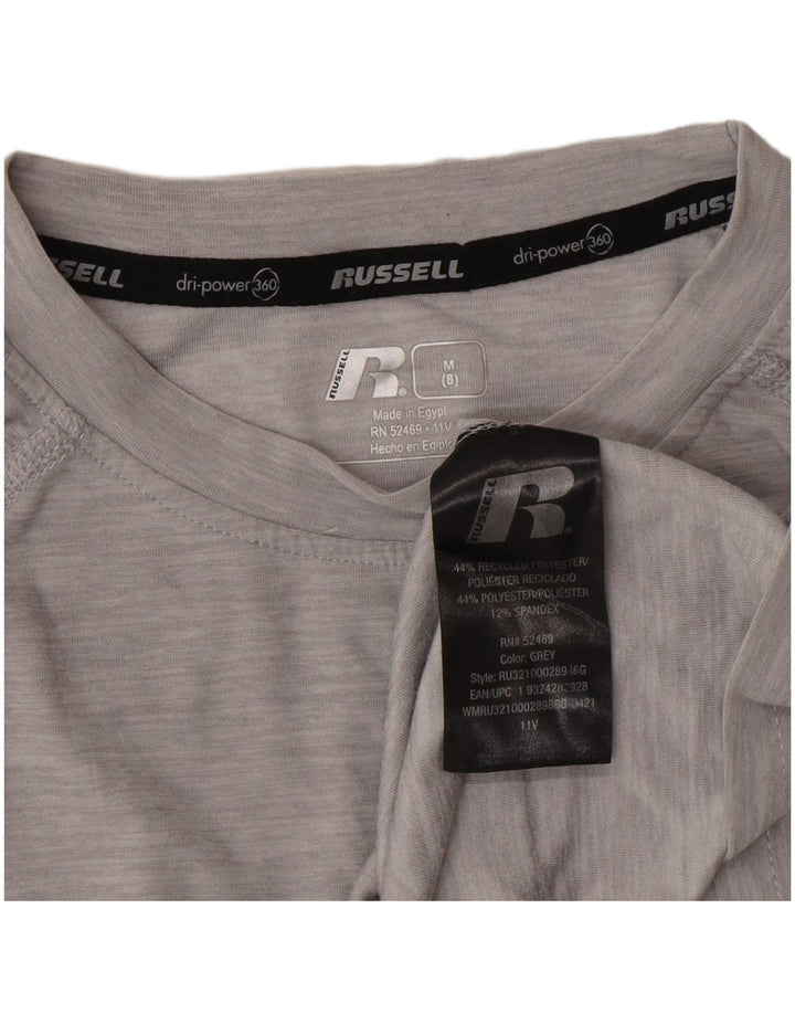 Chłopięca koszulka Russell Athletic Dri-Power z długim rękawem, 7-8 lat, średnioszara