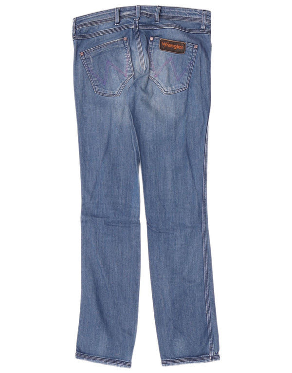 Wrangler Damskie Lia Advanced Slim Jeans W29 L32 Niebieskie bawełniane