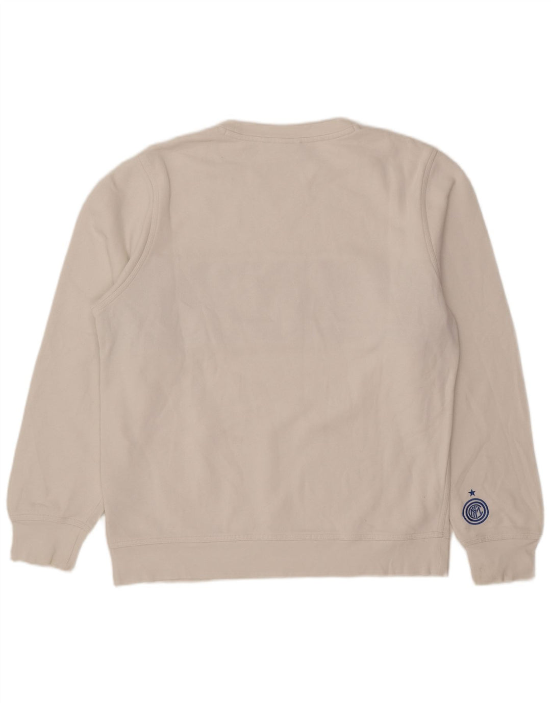 Męska bluza Nike Inter Milan, duża, biała, bawełniana z blokami kolorów