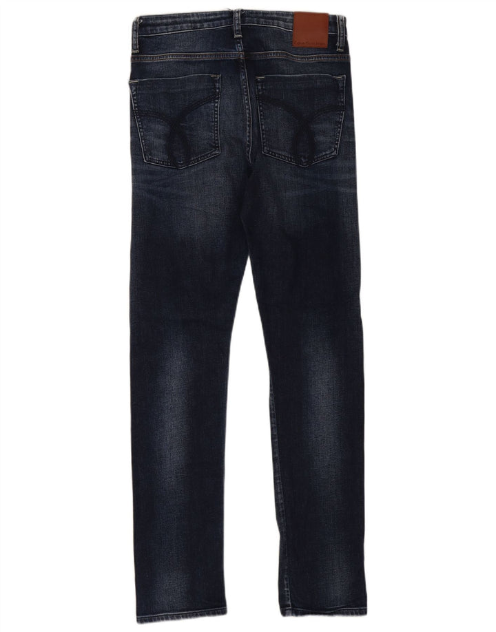 Damskie jeansy Calvin Klein Slim W29 L30 Granatowe, bawełniane
