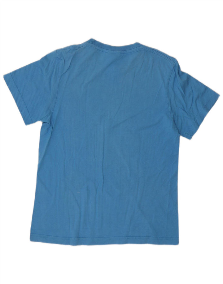 Chłopięcy T-shirt z grafiką Nike na 10-11 lat, średni niebieski, bawełniany