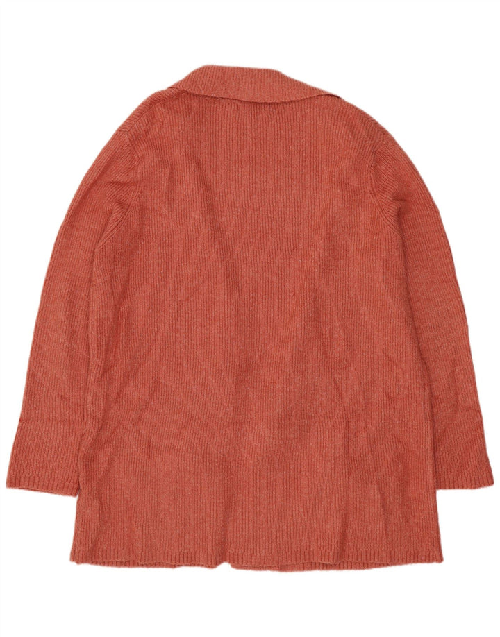 MARKS & SPENCER Damski sweter o przedłużonym fasonie, UK 16, duży pomarańczowy