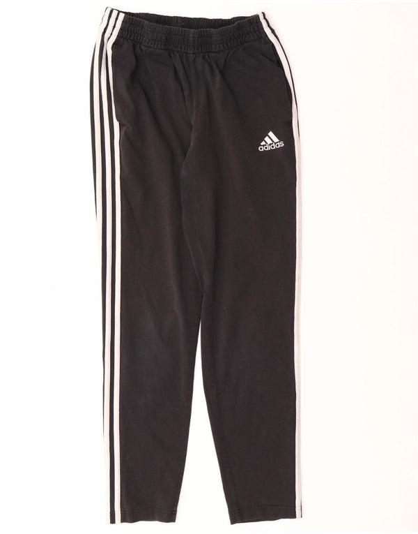 ADIDAS Womens Tracksuit Trousers Medium  Black Cotton