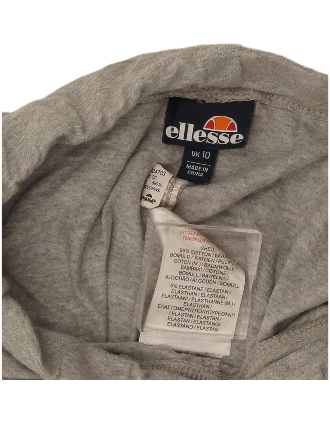 Damskie legginsy Ellesse Graphic UK 10 Small, szare, bawełniane
