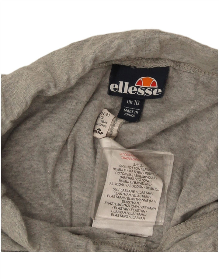 Damskie legginsy Ellesse Graphic UK 10 Small, szare, bawełniane