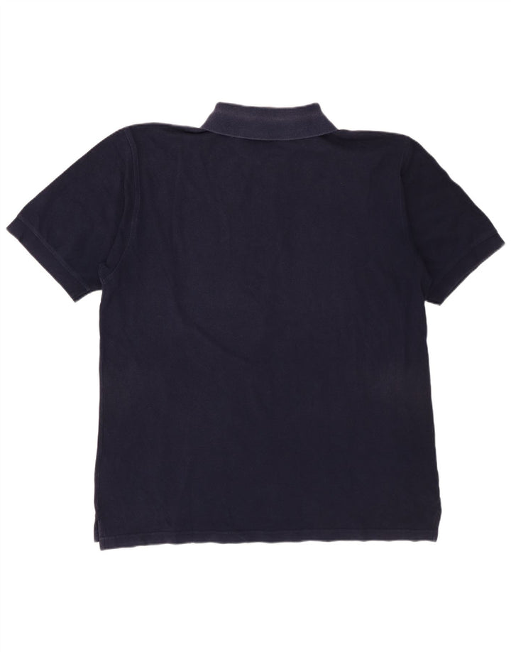 Męska koszulka polo Reebok, duża, granatowa, bawełniana