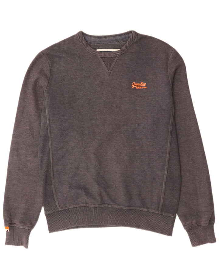 Męski sweter Superdry, duży, szary, bawełniany