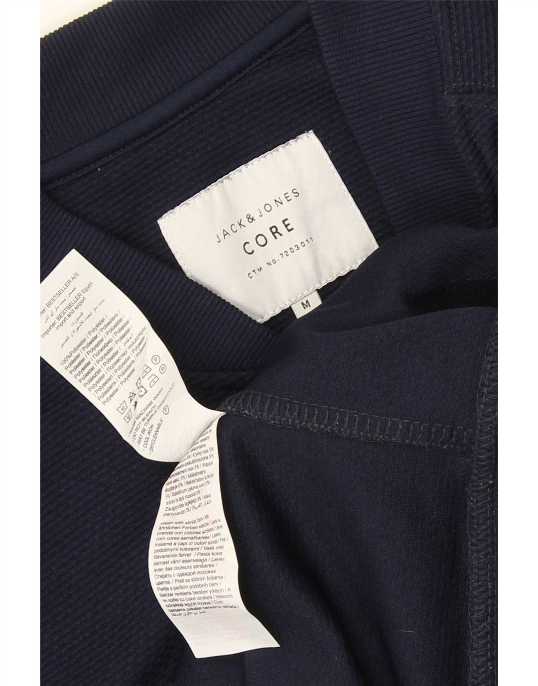 Męska kurtka dresowa Jack & Jones Core, średni granatowy poliester