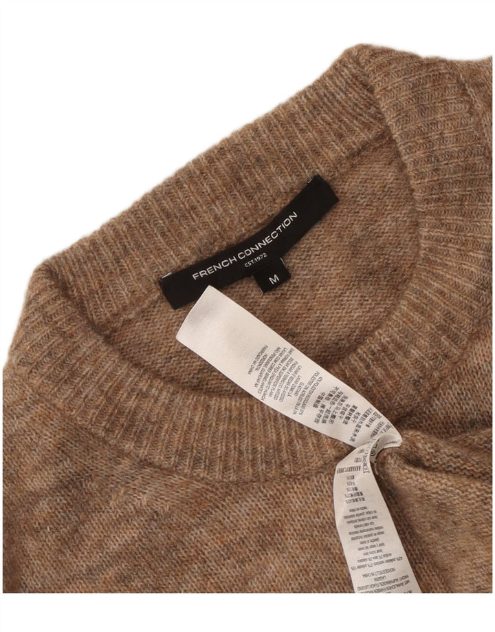Damski sweter z okrągłym dekoltem French Connection UK 14 Średni brąz